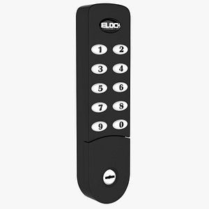electronic digital locker 3D model