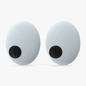 Eyes Emoji 3D model
