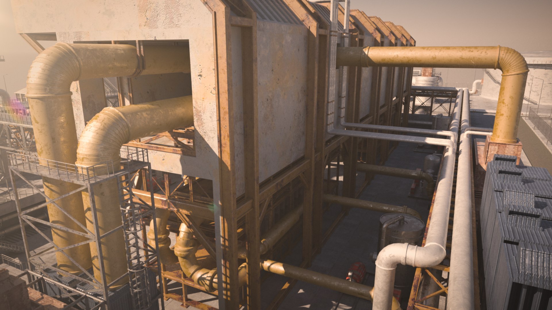 3D Model Oil Factory - TurboSquid 2396383