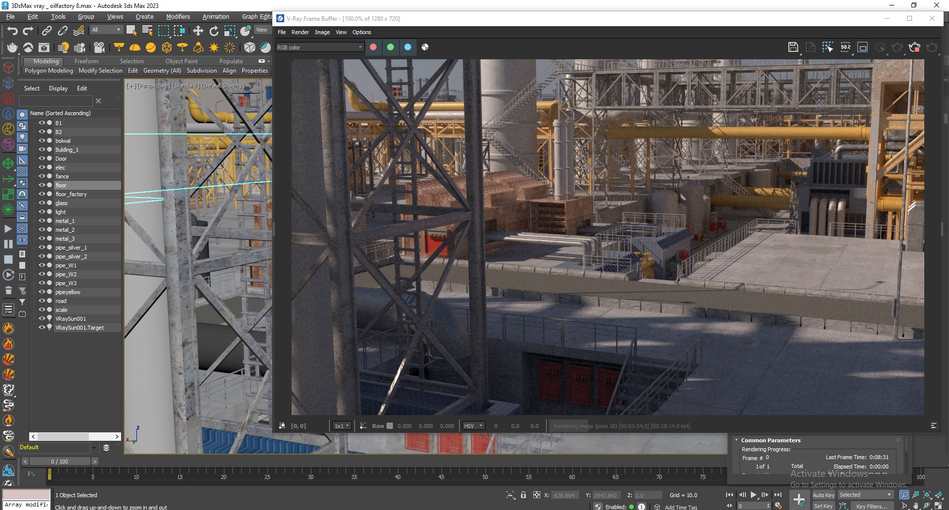 3D Model Oil Factory - TurboSquid 2396383