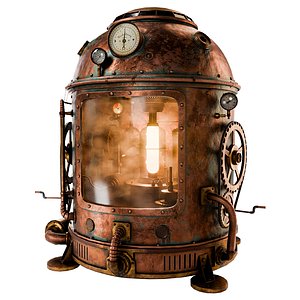 3D Steamepunk Engine model