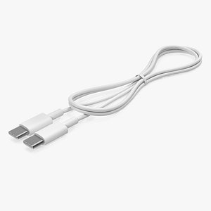usb cable folded type 3D model