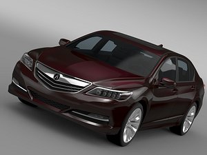 3d model acura rlx 2015