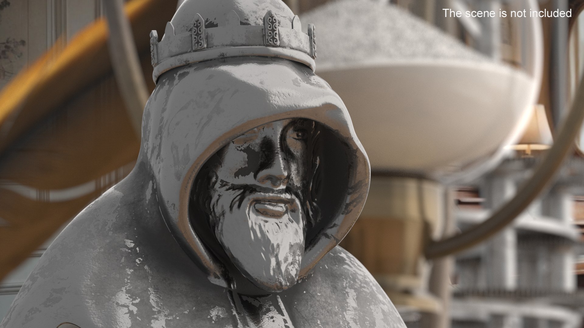 3D Vintage Silver King Arthur Figurine Model - TurboSquid 2414362