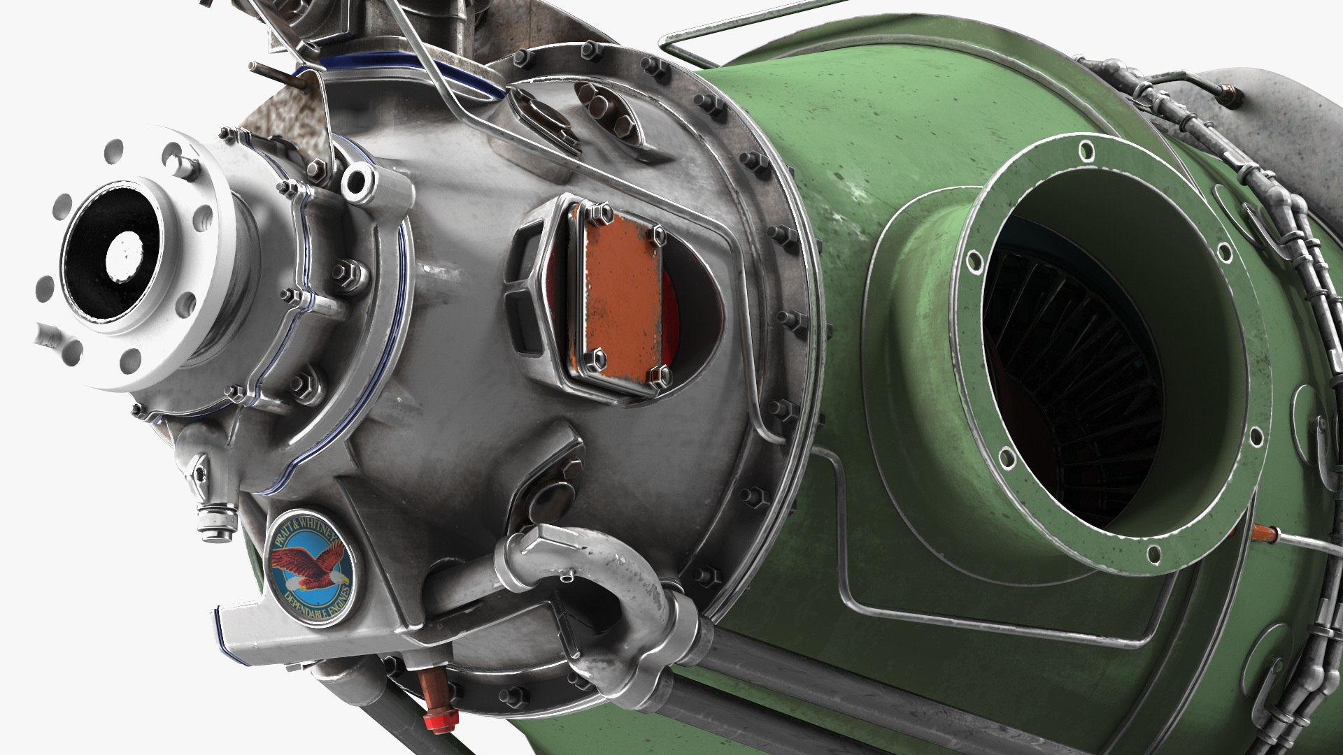 3D Aircraft Engine Pratt and Whitney Canada PT6 - TurboSquid 2079632