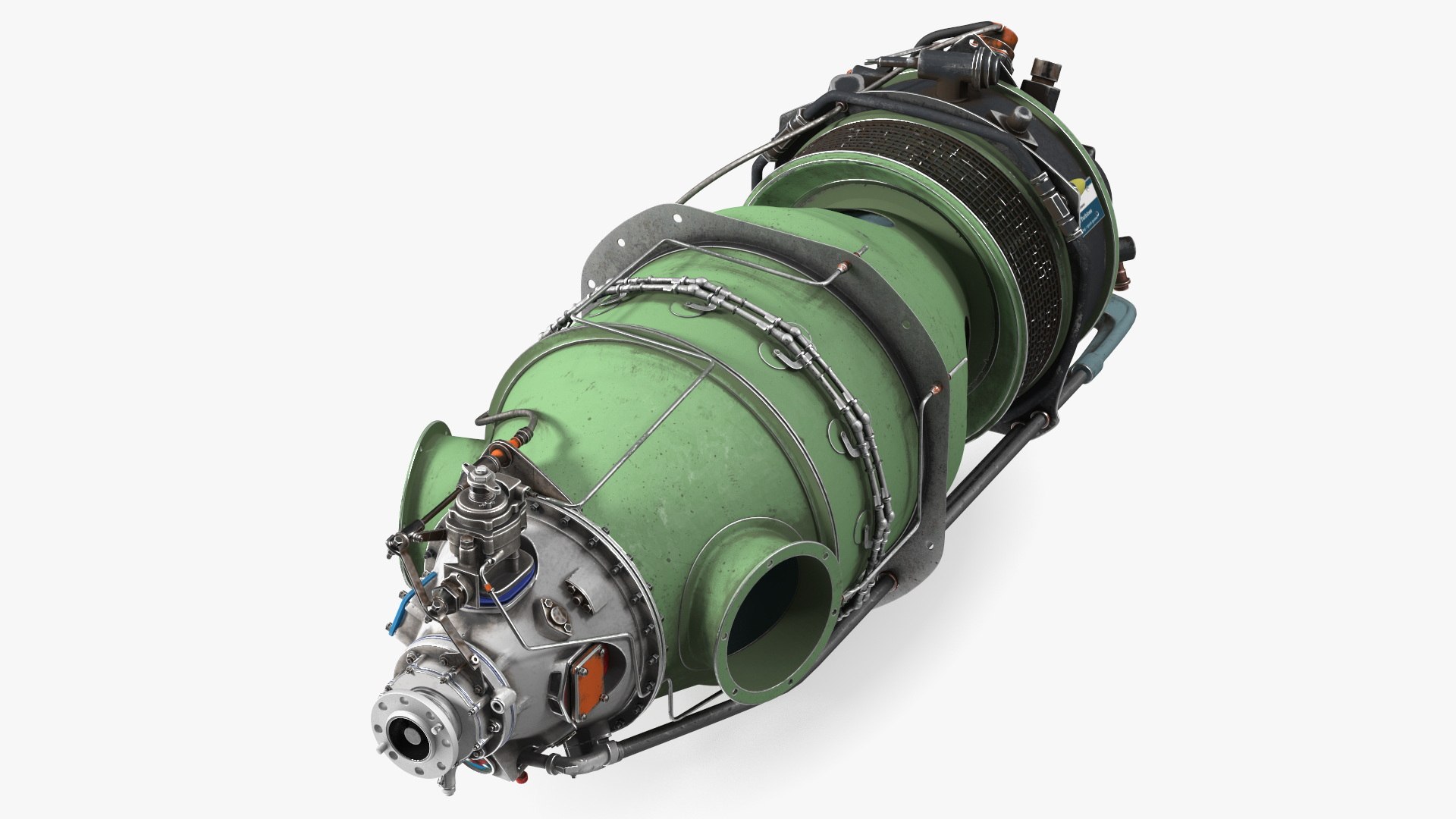 Aircraft Engine Pratt and Whitney Canada PT6 3D model preview