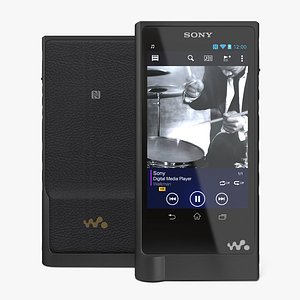 Portable MP3 Digital Music Player Sony NW ZX2 3D Model
