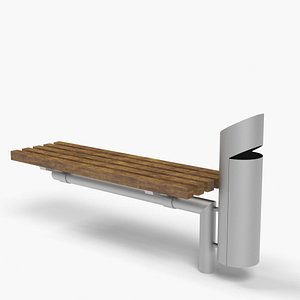3d model of bench