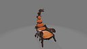 Fantasy Scorpion Throne Chair 3D Model