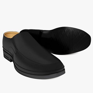 3d model shoe leather