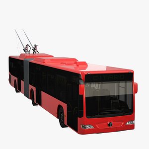 3ds max articulated trolleybus