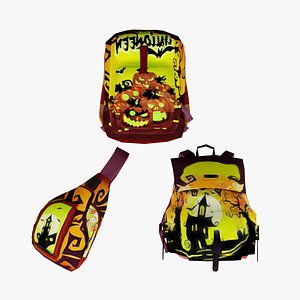 3D model bag 3x halloween A Backpack