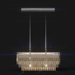 Capiz Rectangle Chandelier