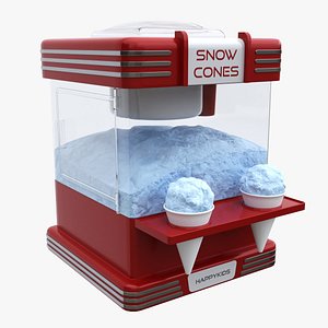 3D Vintage Snow Cone Ice-Cream Maker