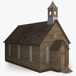 3D model wild west church