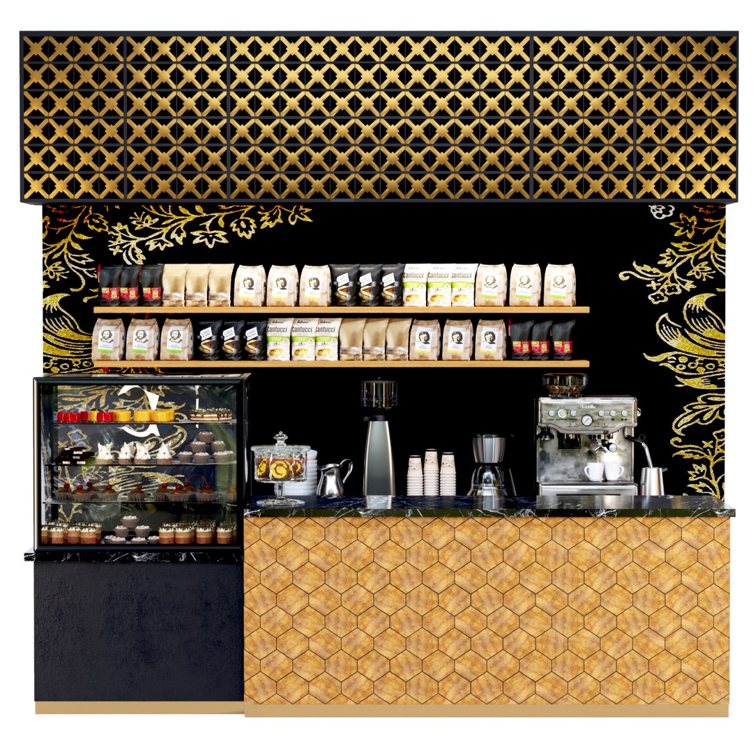 Coffee Point Wooden Large 3D Model - TurboSquid 1827222