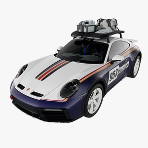 3D Porsche Dakar 2023 model