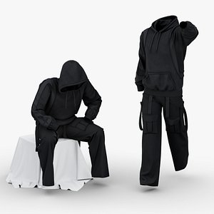 Urban Outfit - Hoodie and Pants 3D model