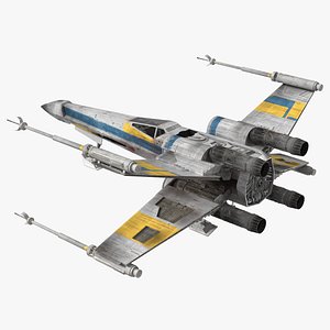 X-Wing Starfighter Rigged 3D model