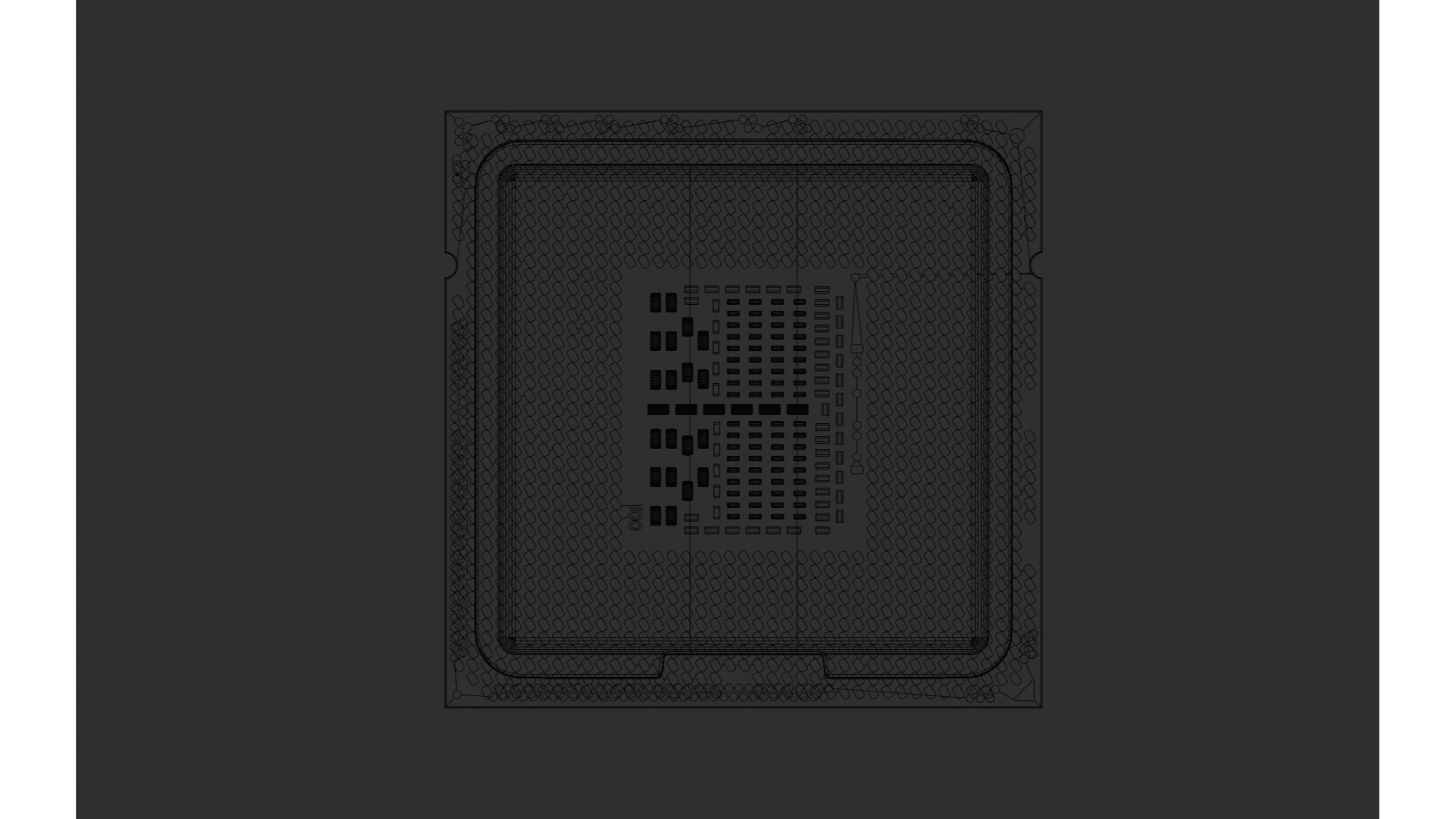 LGA1366 Intel Processor 3D Model - TurboSquid 2060375