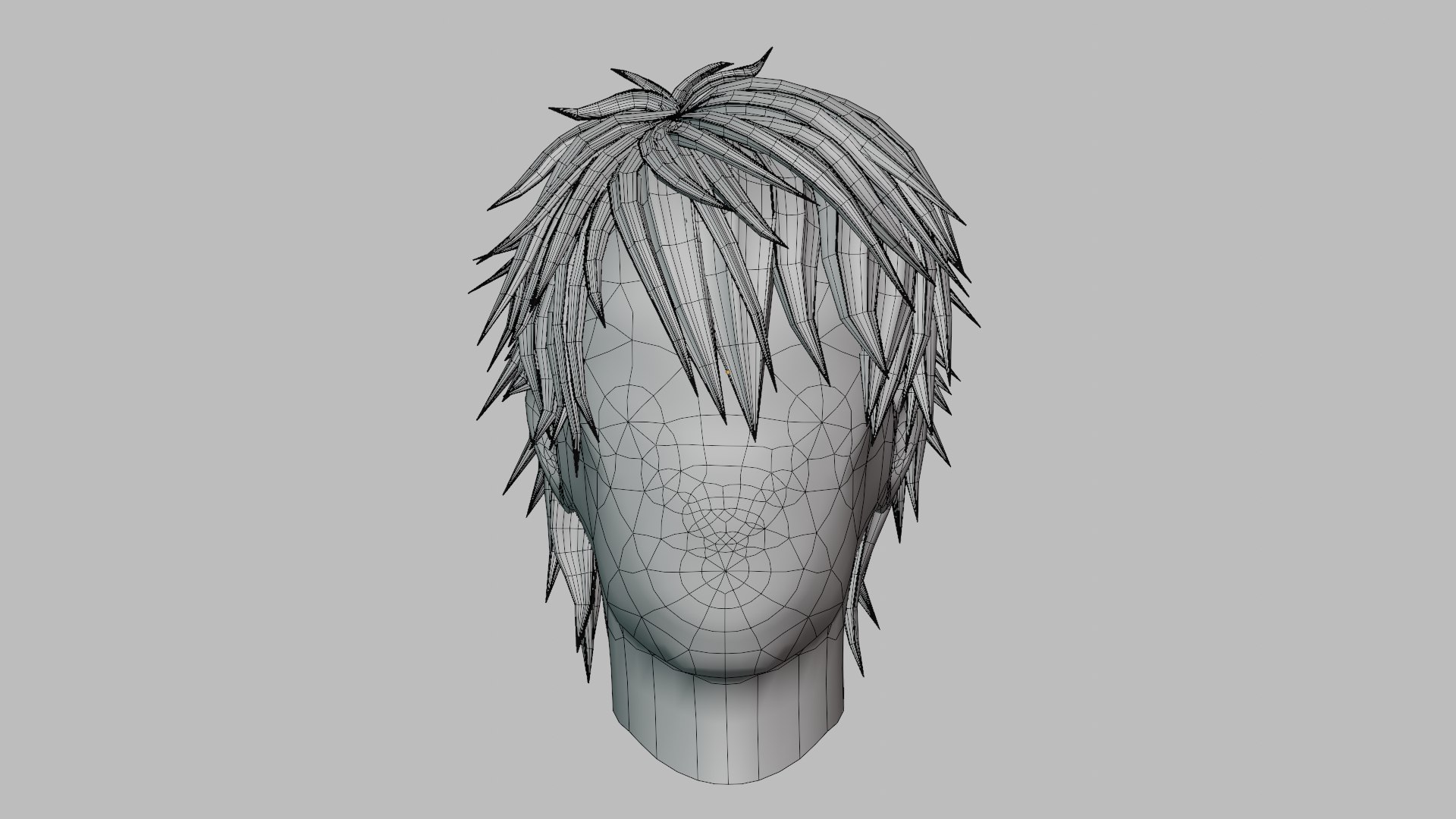 Hair  Male Spiky Anime  Buy Royalty Free 3D model by KevBot boylekj  c0835ec