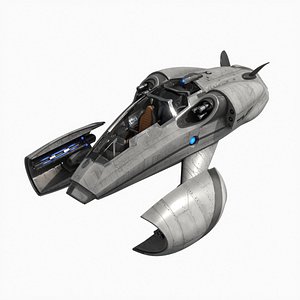 3D Sci-fi Spaceship Dropship(1)