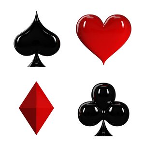 3D Card suit