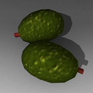 3d avocado model