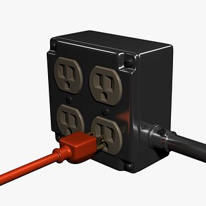 Electric Junction Box with Power Cord