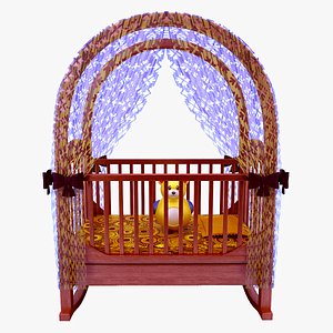 child pillows curtains 3D model