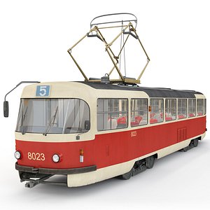 Tram Tatra T3 3D model
