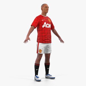 soccer football player united 3D
