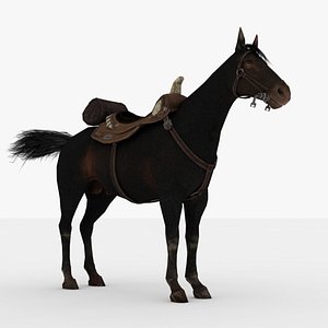 3D model Brown Horse Rigged