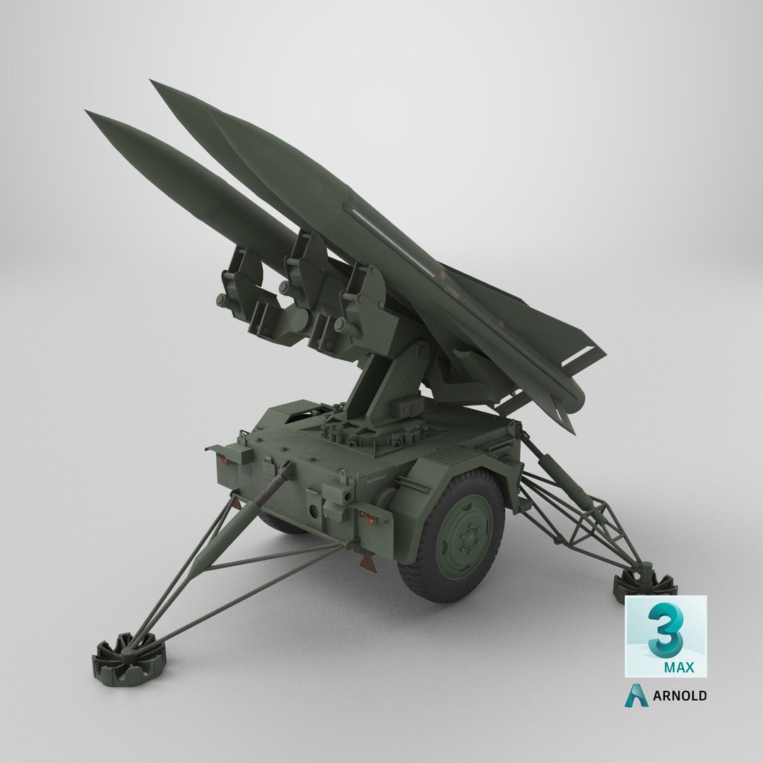 3D model MIM-23 HAWK Surface To Air Missile System PBR https://p.turbosquid.com/ts-thumb/QF/KRW3Tb/22/stemcell_max_arnold_render/png/1765419453/1920x1080/fit_q87/561da4b71d53f30a273c1be4460e56973504328e/stemcell_max_arnold_render.jpg