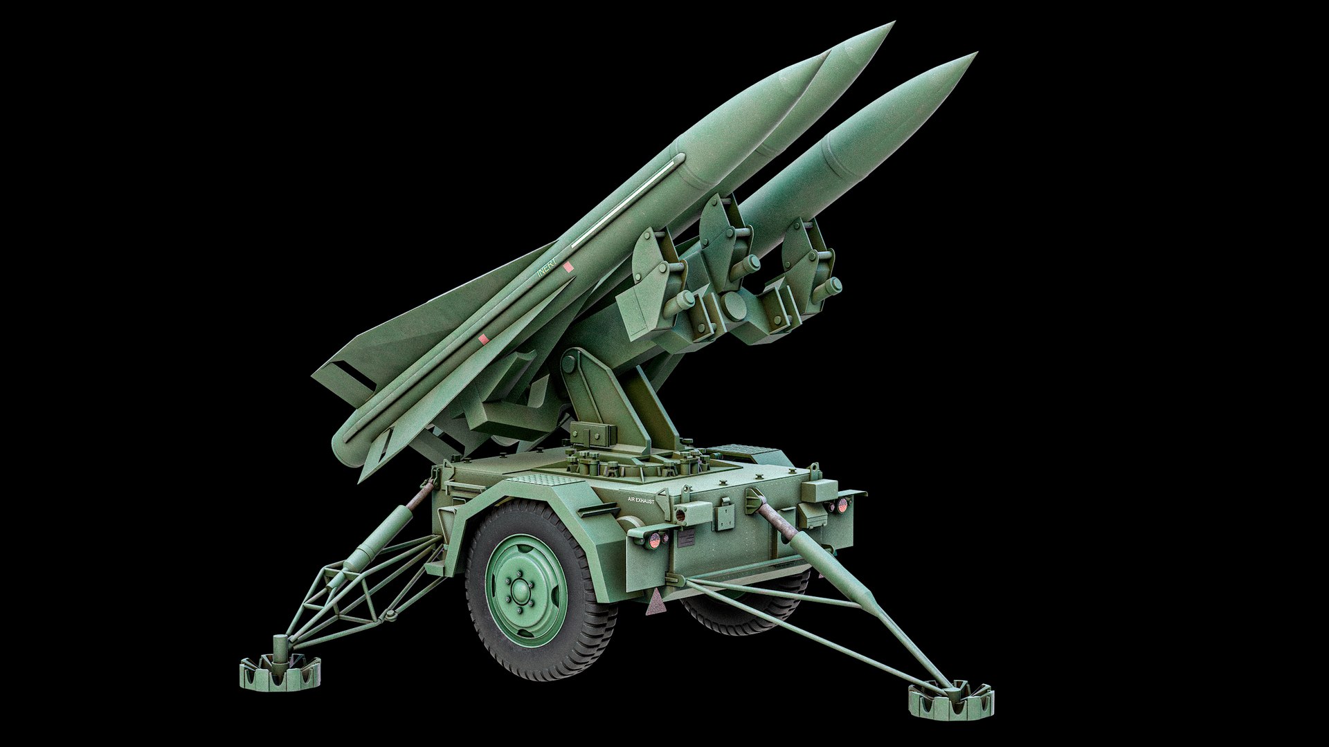 3D model MIM-23 HAWK Surface To Air Missile System PBR https://p.turbosquid.com/ts-thumb/QF/KRW3Tb/fy/r_viewport_003a/png/1765355685/1920x1080/fit_q87/d735de4a5e16a7ac7c2ccdebb6cd4c8e1b906f06/r_viewport_003a.jpg