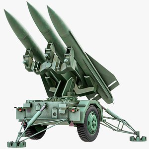 3D model MIM-23 HAWK Surface To Air Missile System PBR