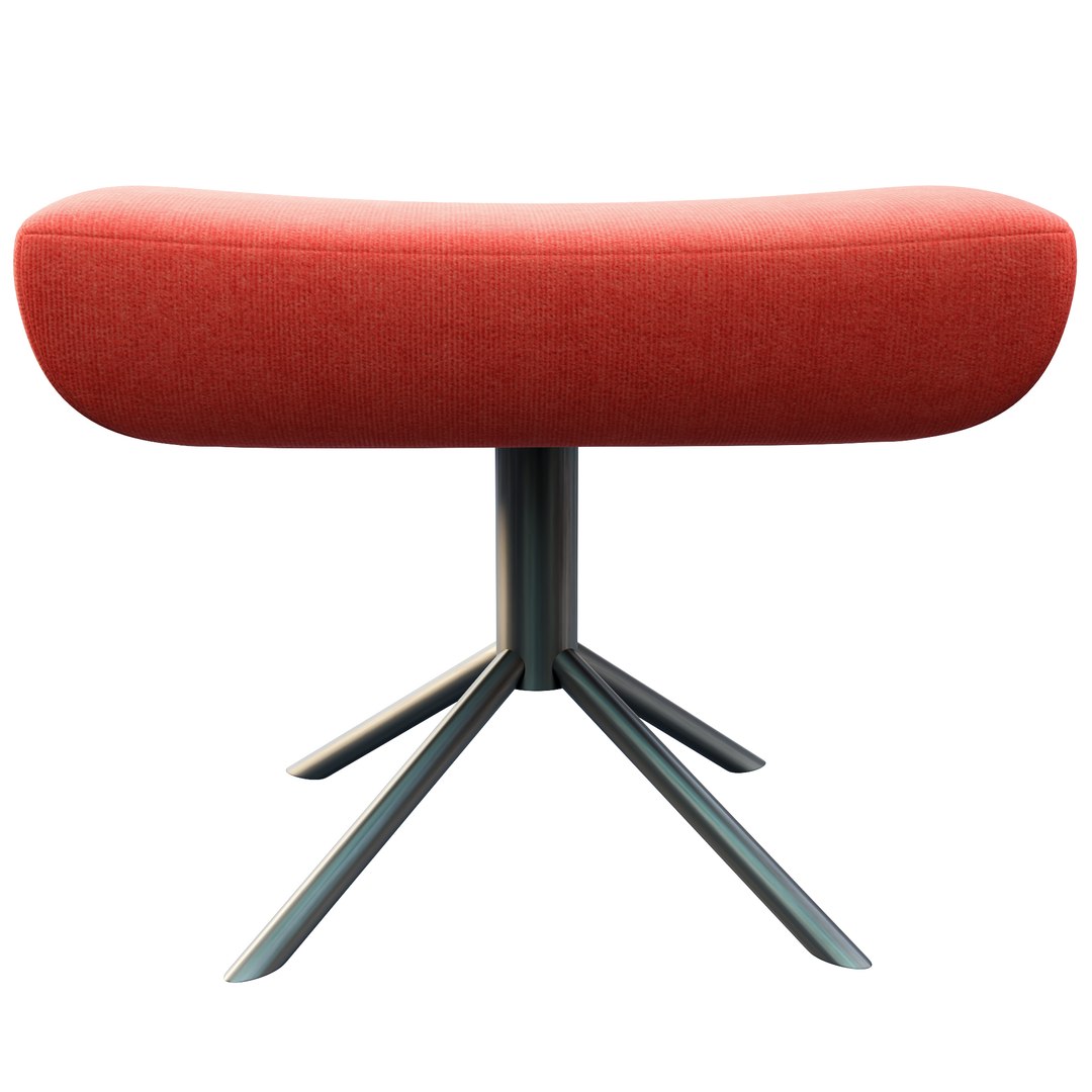 3D Noomi Swivel Lounge Chair and Noomi Footstool by Softline model