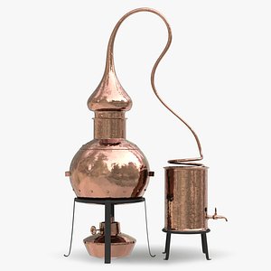 Distillation Cube. Alambik. Copper