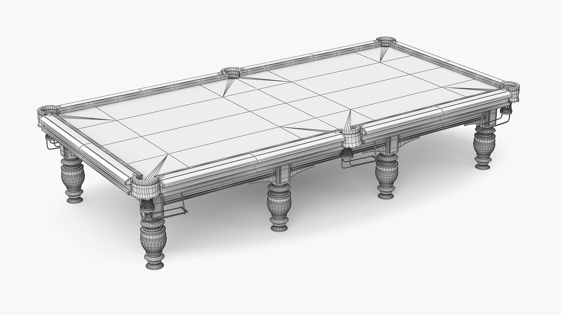 Billiard table v3 3D model - TurboSquid 1764707