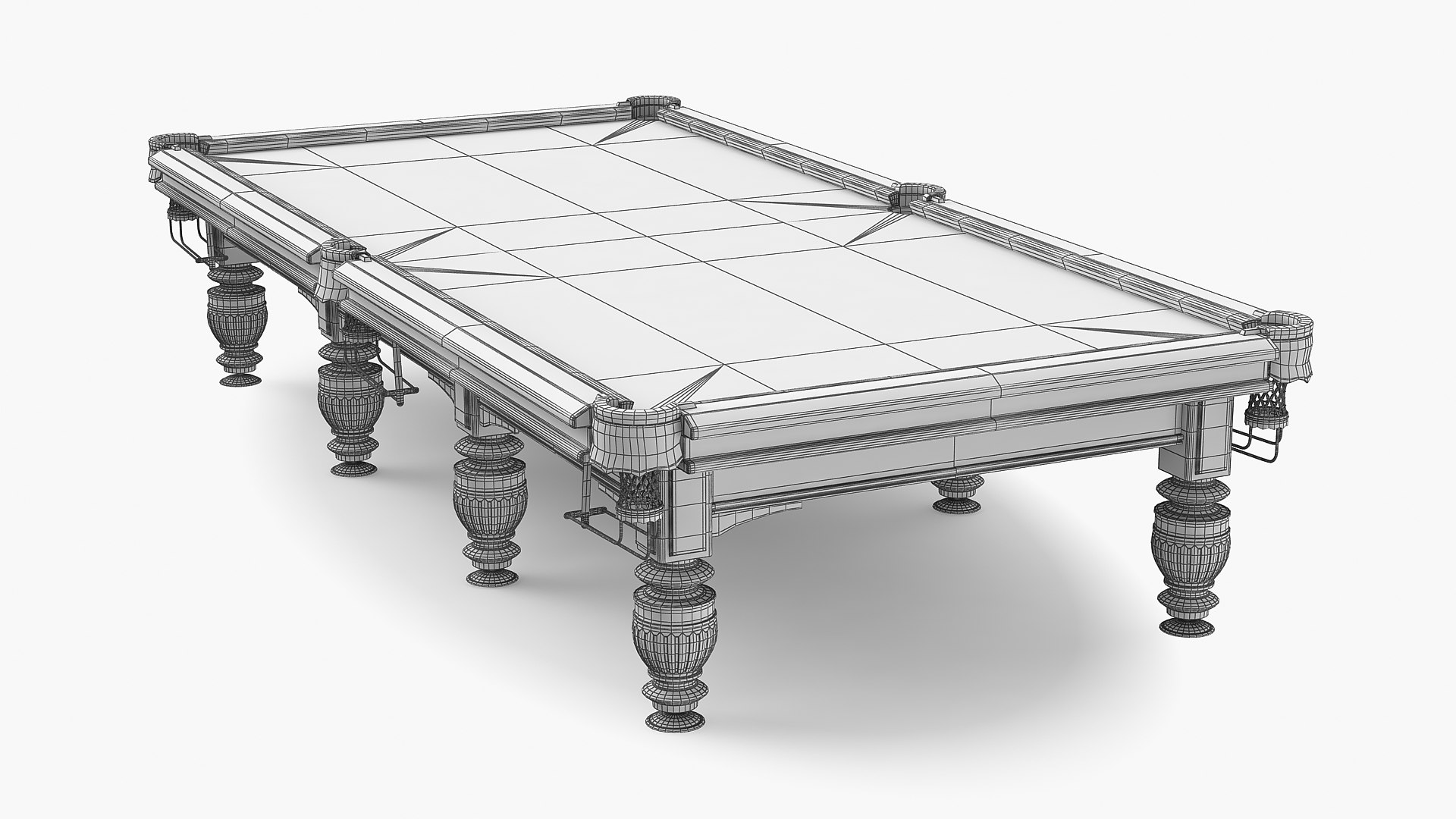 Billiard table v3 3D model - TurboSquid 1764707