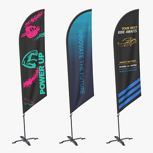 Feather Flags - Pre-Designed Set
