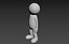 Cartoon Man for 3d Printing 001