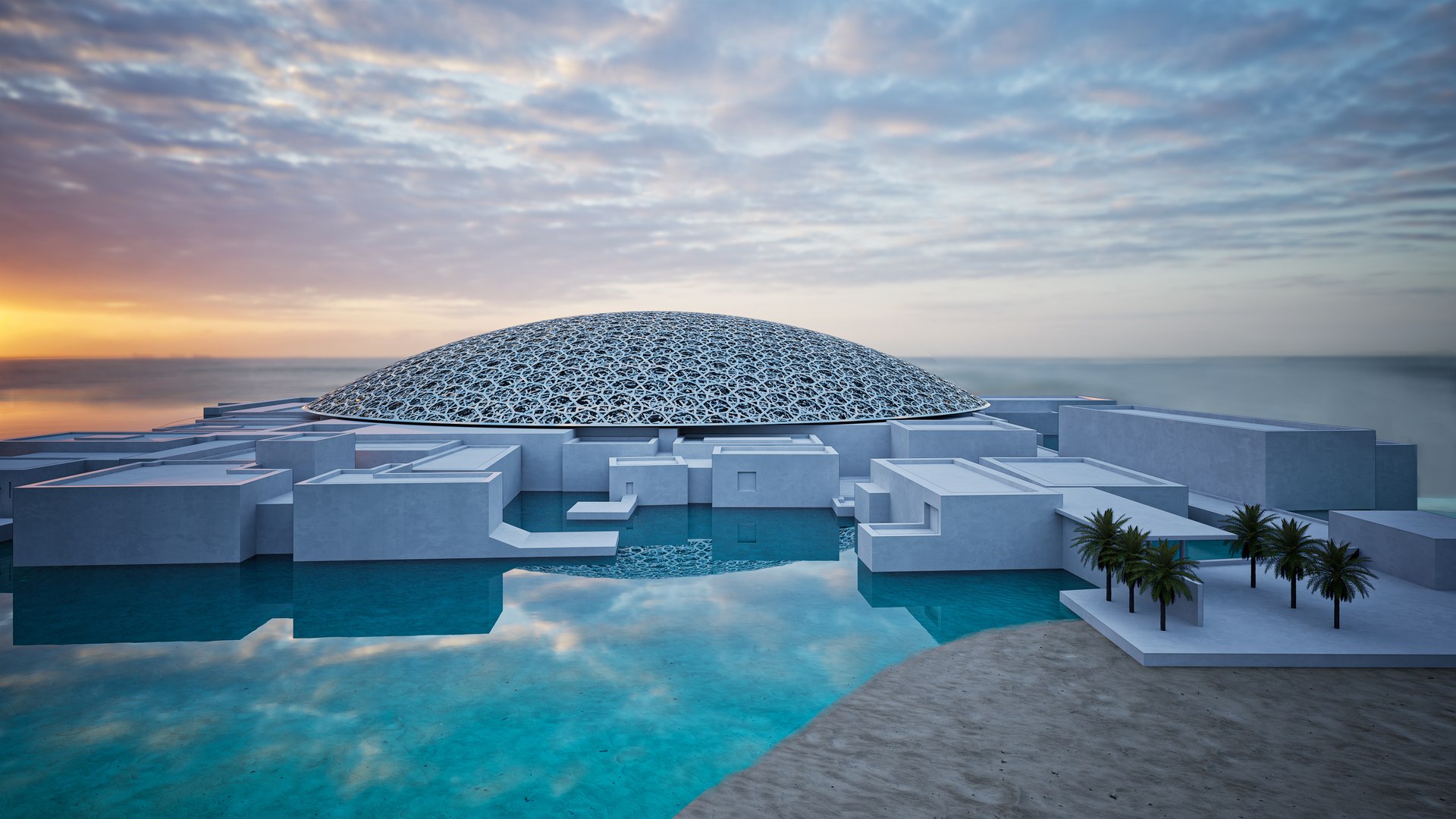 Louvre Abu Dhabi Museum 3D Model - TurboSquid 2328458