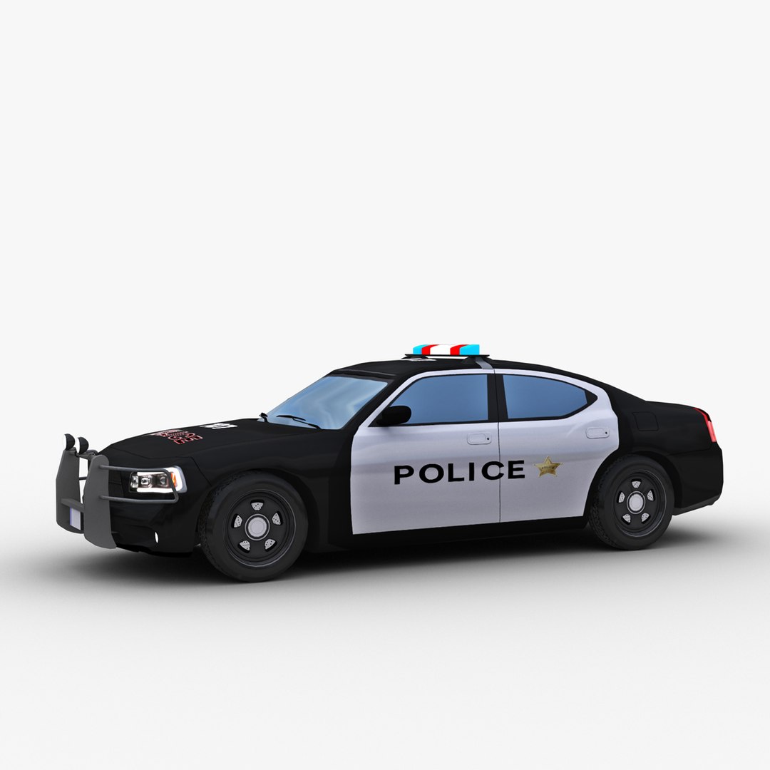 3D Police Car Lowpoly - TurboSquid 2021914