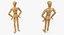 3D wooden dummy toy standing