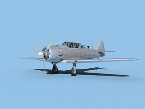 3D model at-6 texan north american