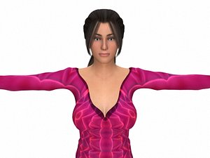 3d realistic female model