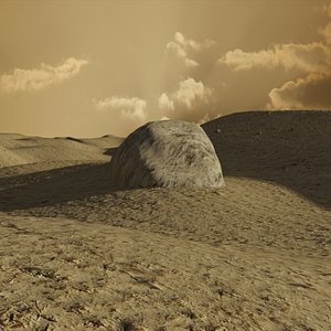 3d mars planet scene landscape terrain