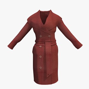 Womens Red Winter Coat
