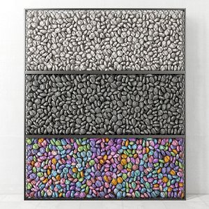 pebble gabion 3D